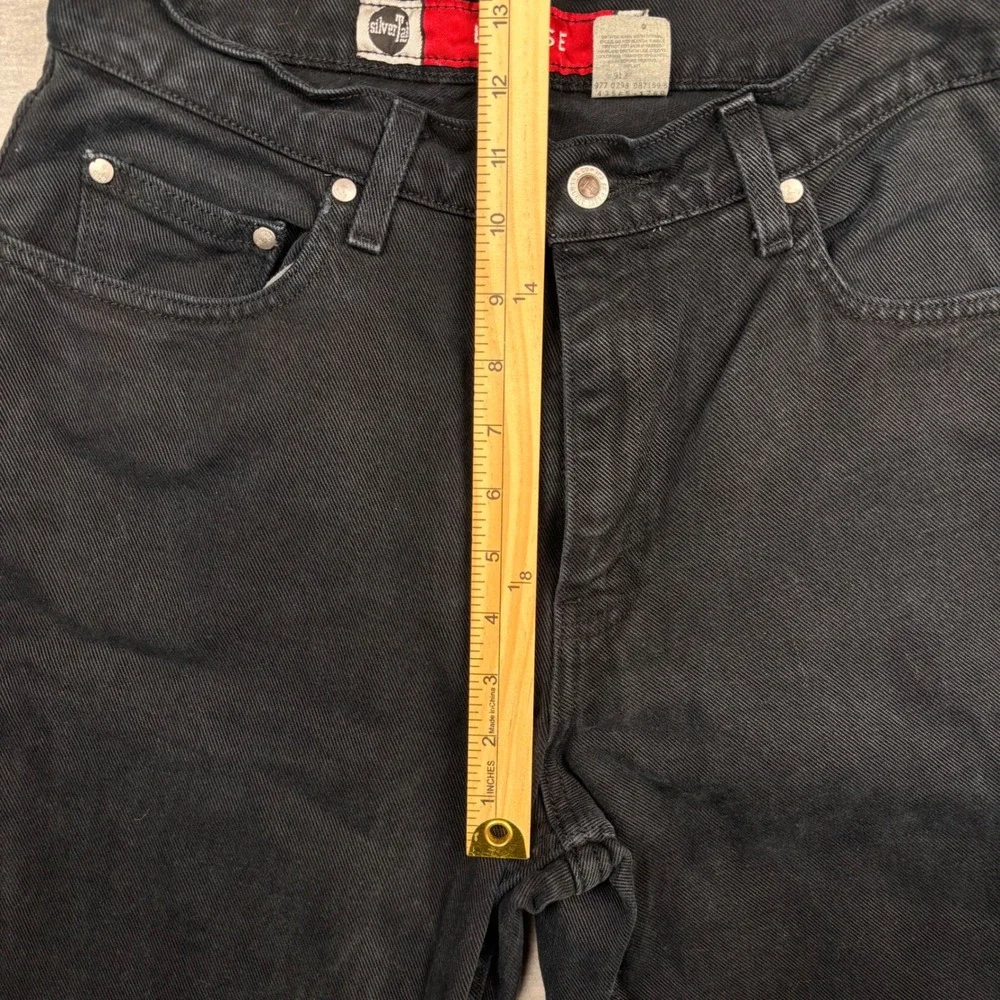 Levis SilverTab Loose Fit Jeans Black Baggy Denim W31 L32 Vintage Style Y2K